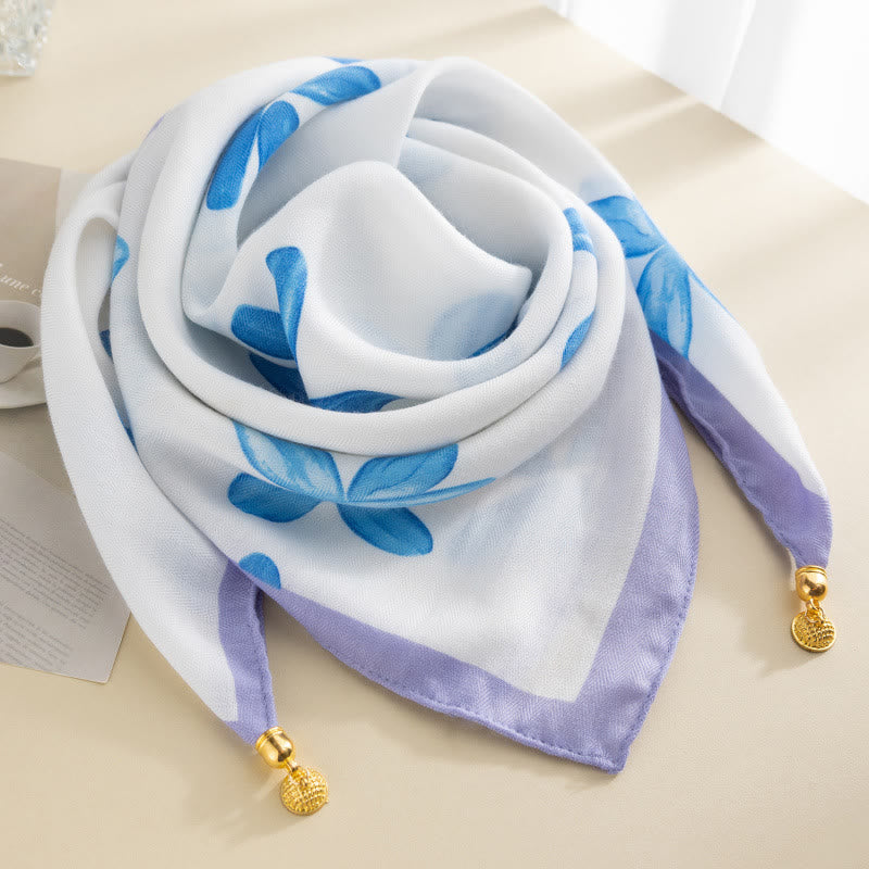 Cravatta magnetica quadrata elegante a pois rosa retrò da donna - Stile n. 15 - image 14