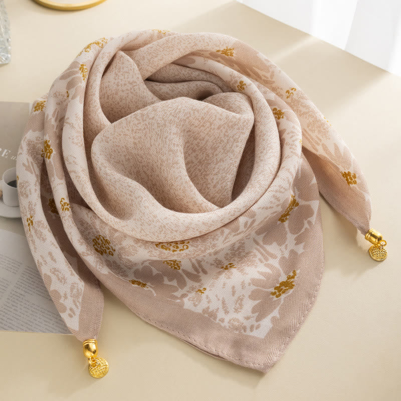 Elegante cravatta quadrata magnetica da donna in stile retrò con pois rosa - Stile n. 18 - image 17