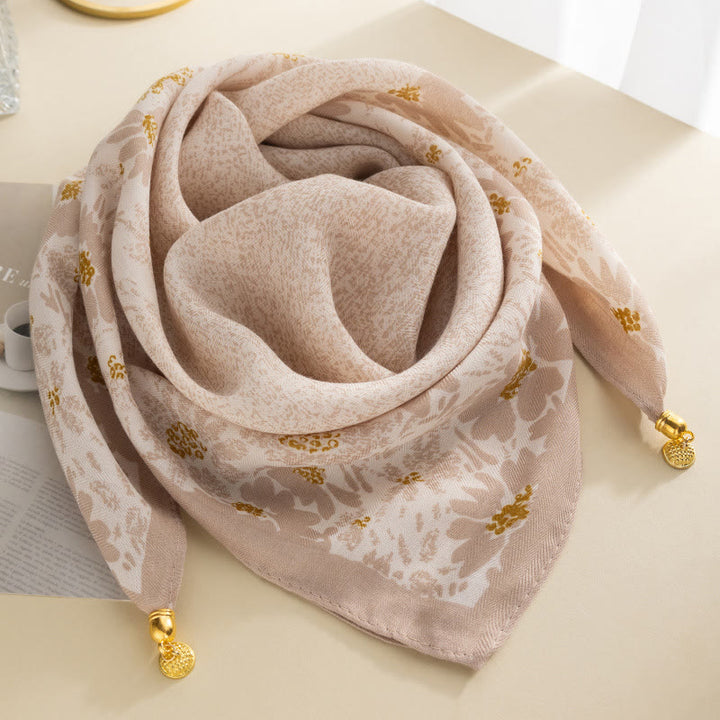 Elegante cravatta quadrata magnetica da donna in stile retrò con pois rosa - Stile n. 18 - image 17