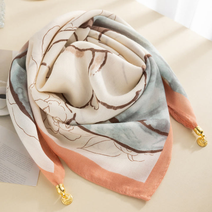 Cravatta magnetica quadrata elegante a pois rosa retrò da donna - Stile n. 17 - image 16