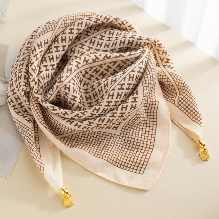 Cravatta magnetica quadrata elegante a pois rosa retrò da donna - Stile n. 21 - image 20