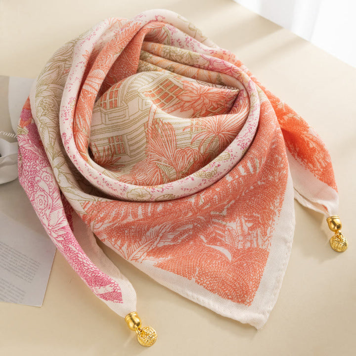 Elegante cravatta quadrata magnetica da donna in stile retrò con pois rosa - Stile n. 23 - image 22