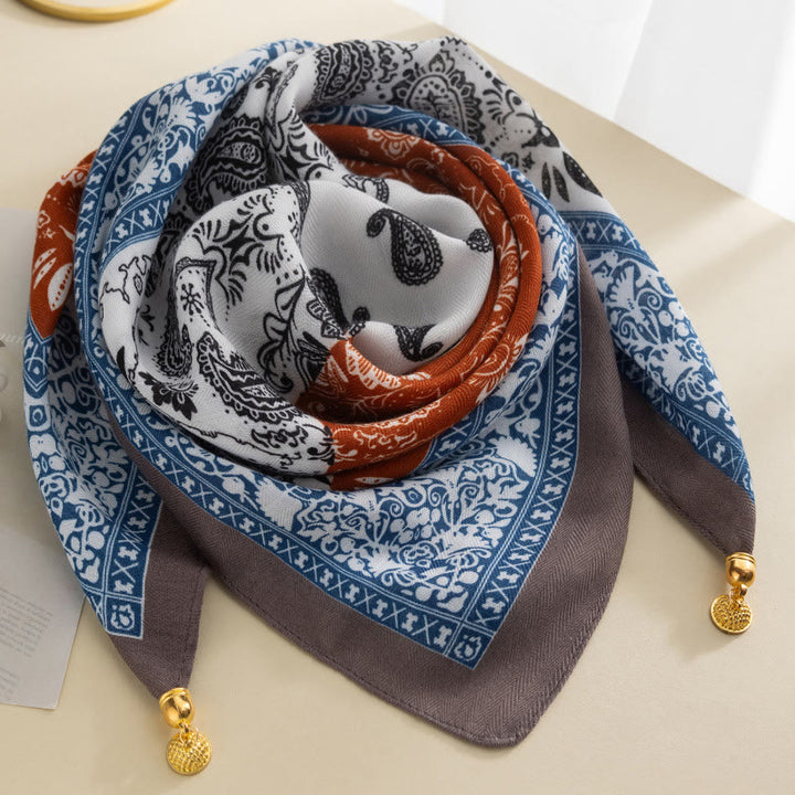 Cravatta magnetica quadrata elegante a pois rosa retrò da donna - Stile n. 24 - image 23