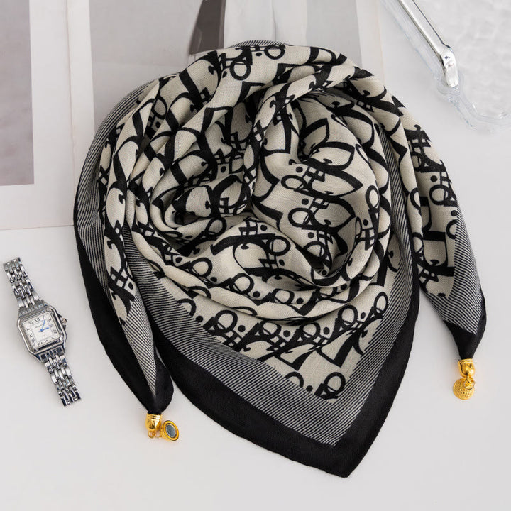 Cravatta magnetica quadrata elegante a pois rosa retrò da donna - Stile n. 26 - image 25