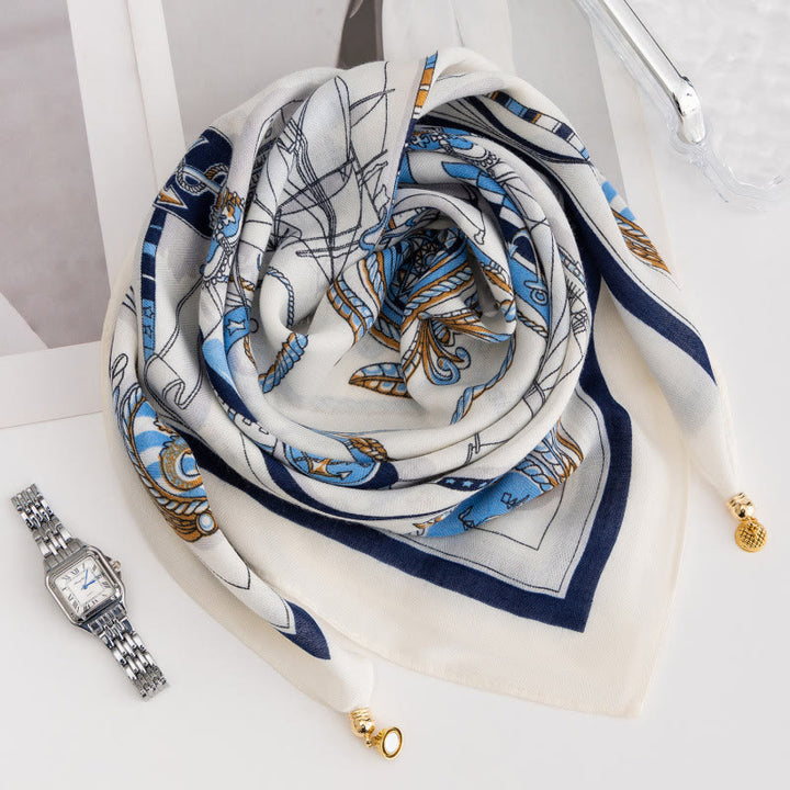 Cravatta magnetica quadrata elegante a pois rosa retrò da donna - Stile n. 31 - image 30