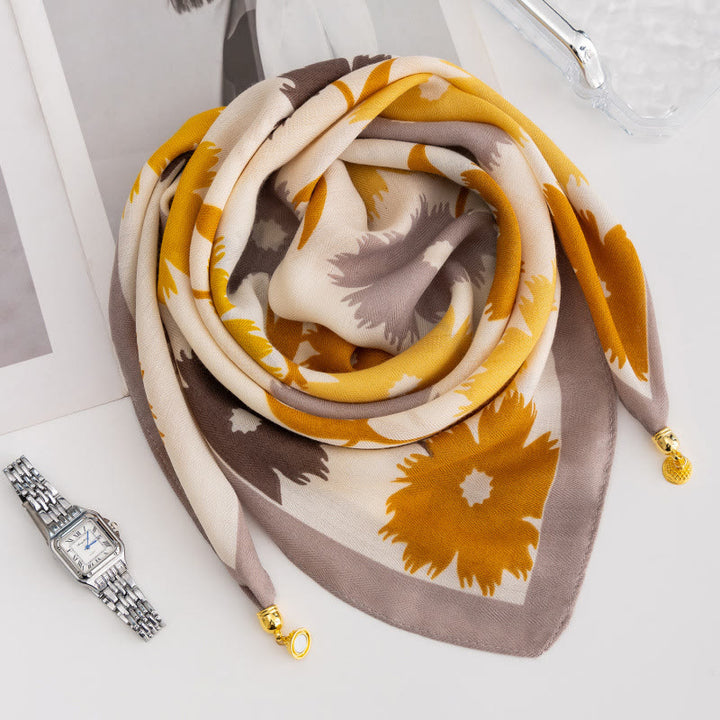 Cravatta magnetica quadrata elegante a pois rosa retrò da donna - Stile n. 39 - image 38