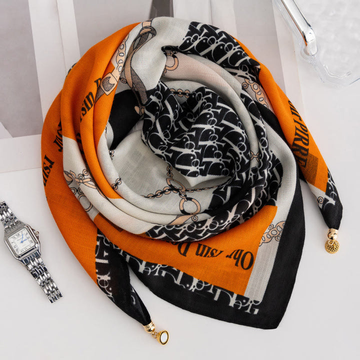 Cravatta magnetica quadrata elegante a pois rosa retrò da donna - Stile n. 40 - image 39