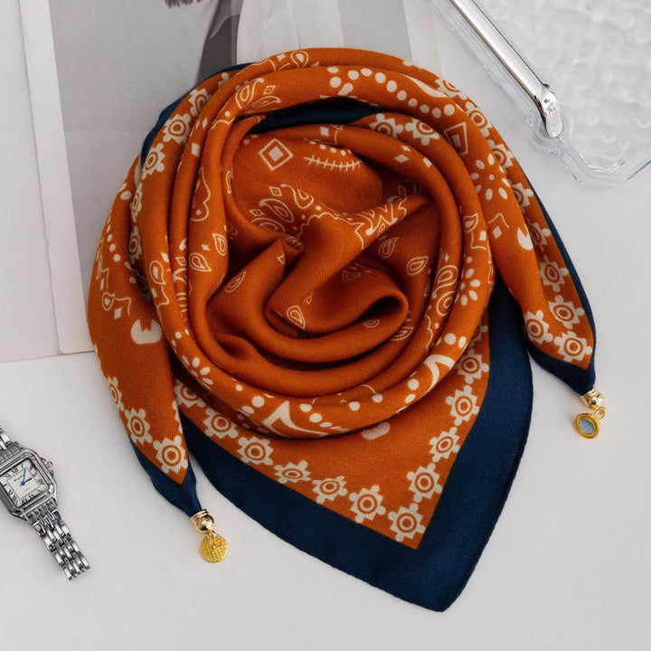 Cravatta magnetica quadrata elegante a pois rosa retrò da donna - Stile n. 44 - image 43