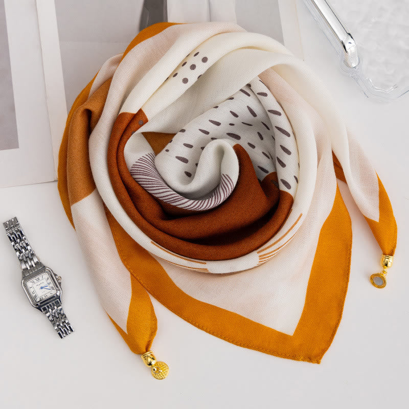 Cravatta magnetica quadrata elegante a pois rosa retrò da donna - Stile n. 47 - image 46