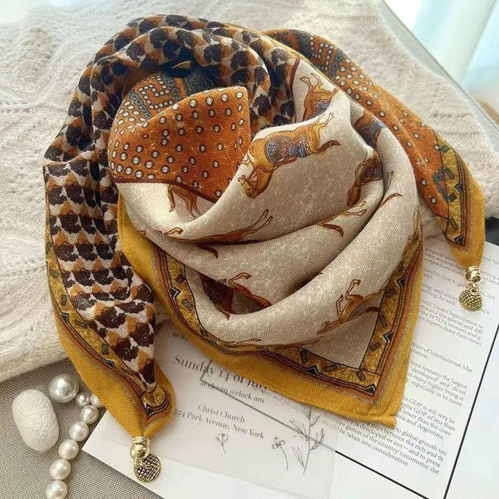 Cravatta magnetica quadrata elegante a pois rosa retrò da donna - Stile n. 53 - image 52