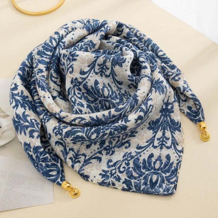 Cravatta magnetica quadrata elegante a pois rosa retrò da donna - Stile n. 50 - image 49