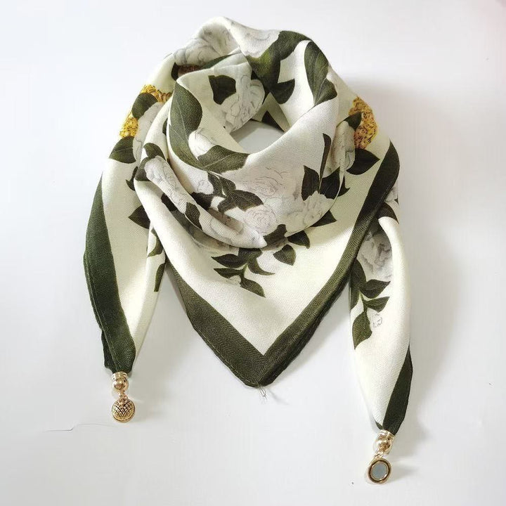 Cravatta magnetica quadrata elegante a pois rosa retrò da donna - Stile n. 62 - image 61