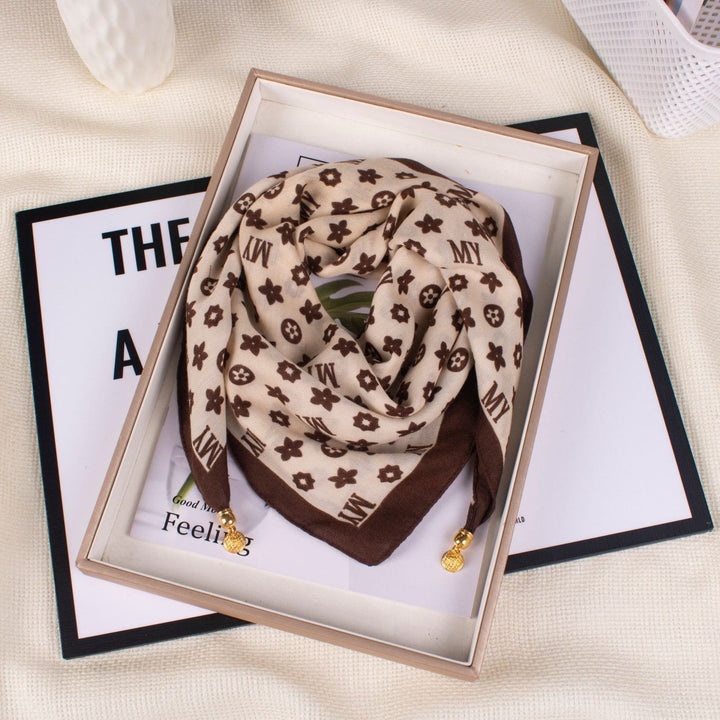 Cravatta magnetica quadrata elegante a pois rosa retrò da donna - Stile n. 61 - image 60