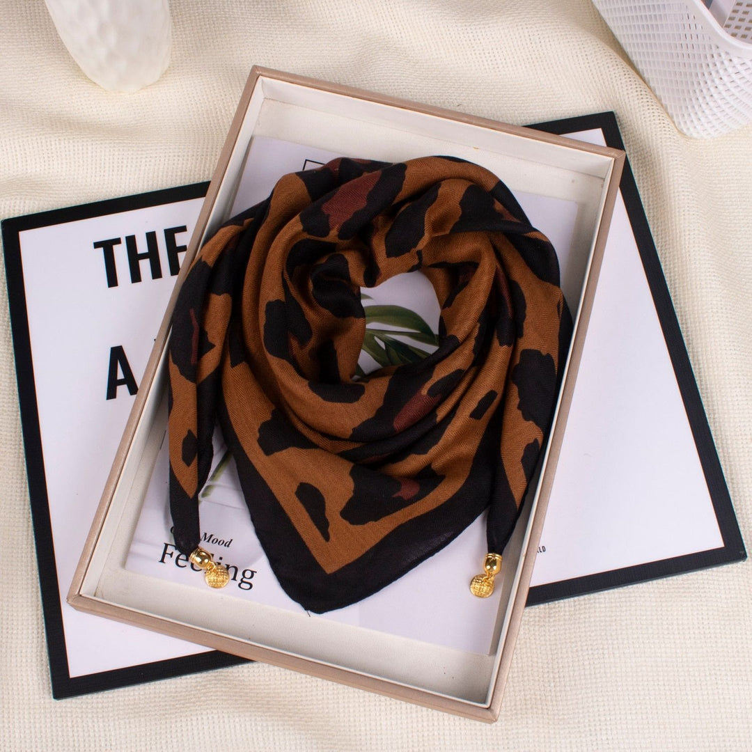 Cravatta magnetica quadrata elegante a pois rosa retrò da donna - Stile n. 60 - image 59