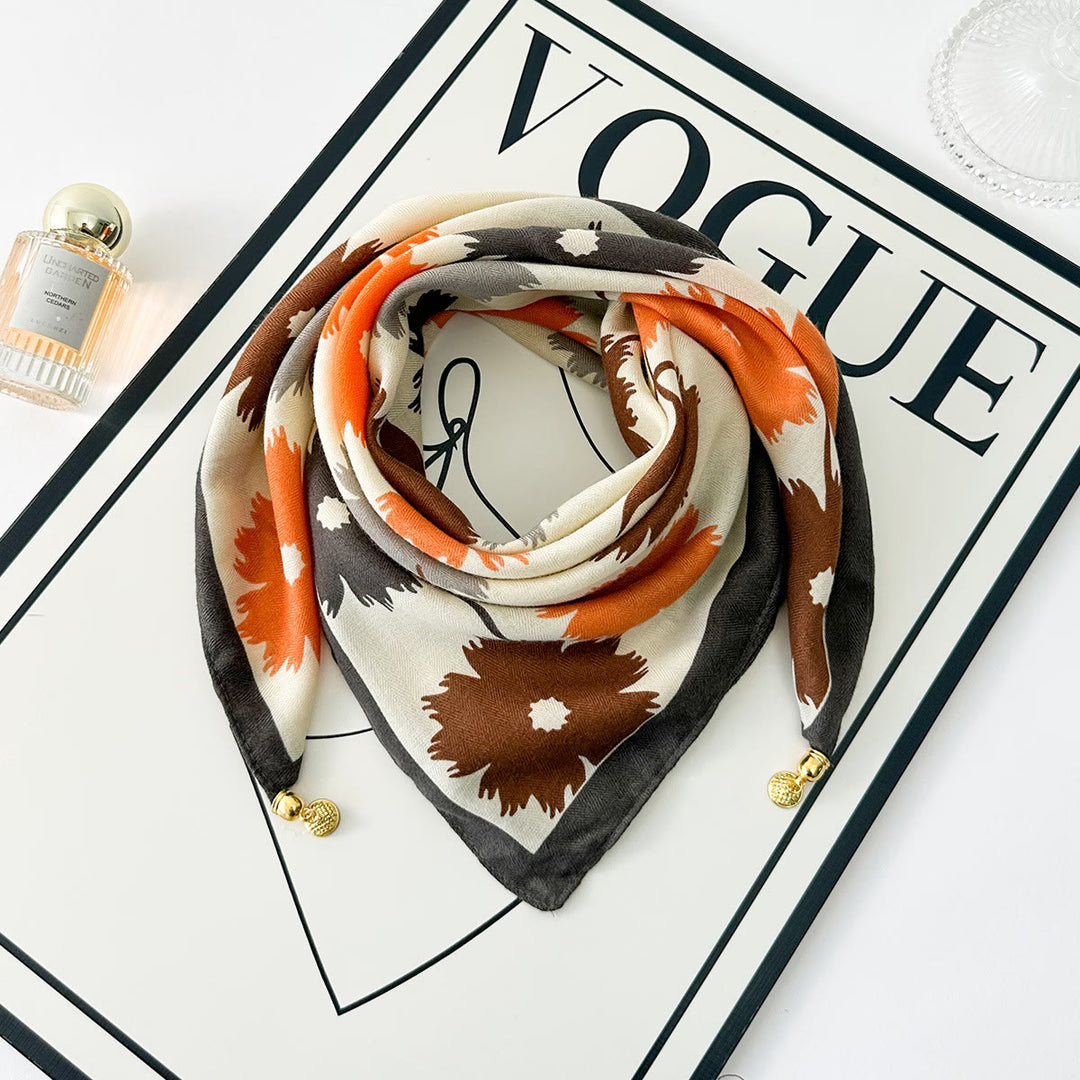 Cravatta magnetica quadrata elegante a pois rosa retrò da donna - Stile n. 58 - image 57