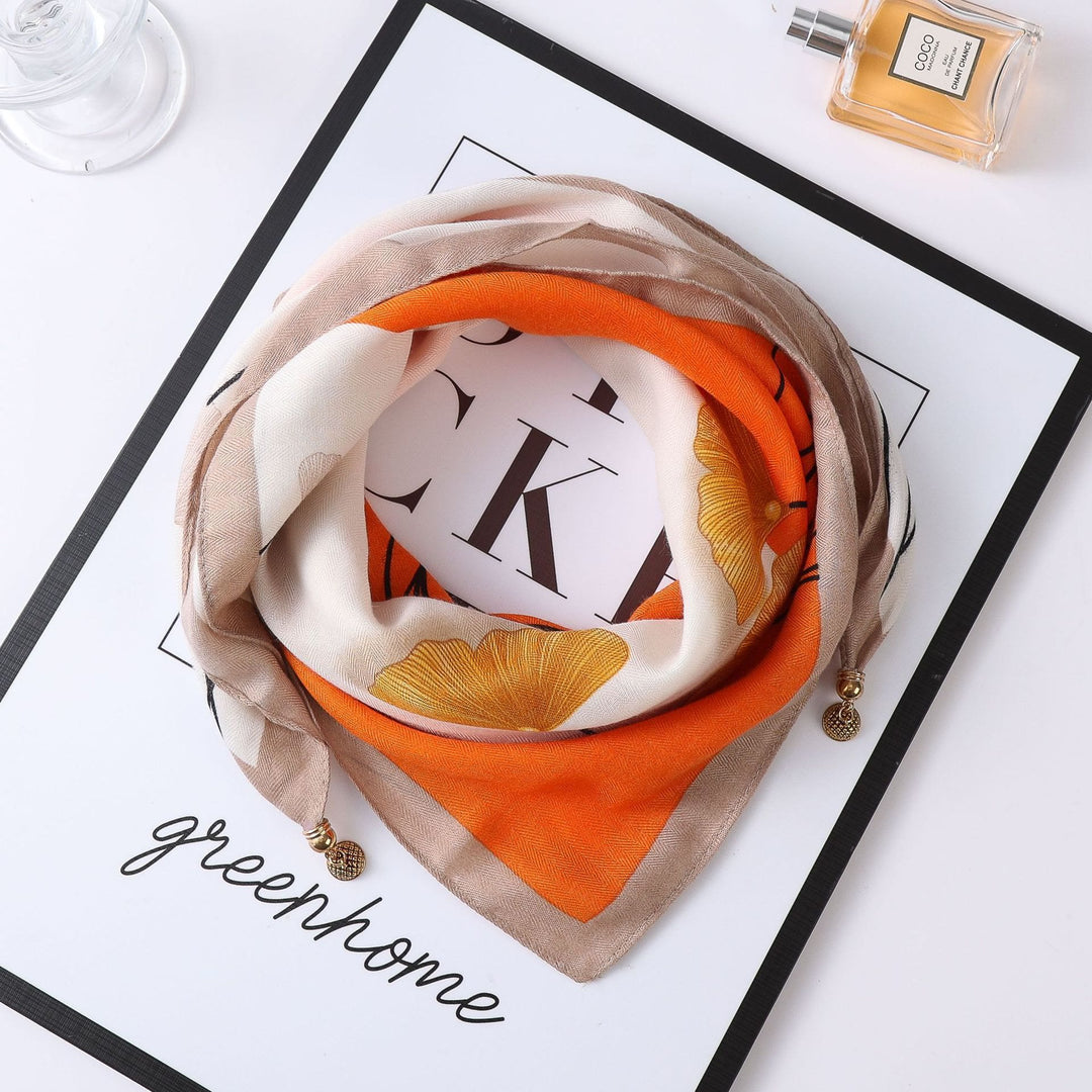 Cravatta magnetica quadrata elegante a pois rosa retrò da donna - Stile n. 66 - image 65