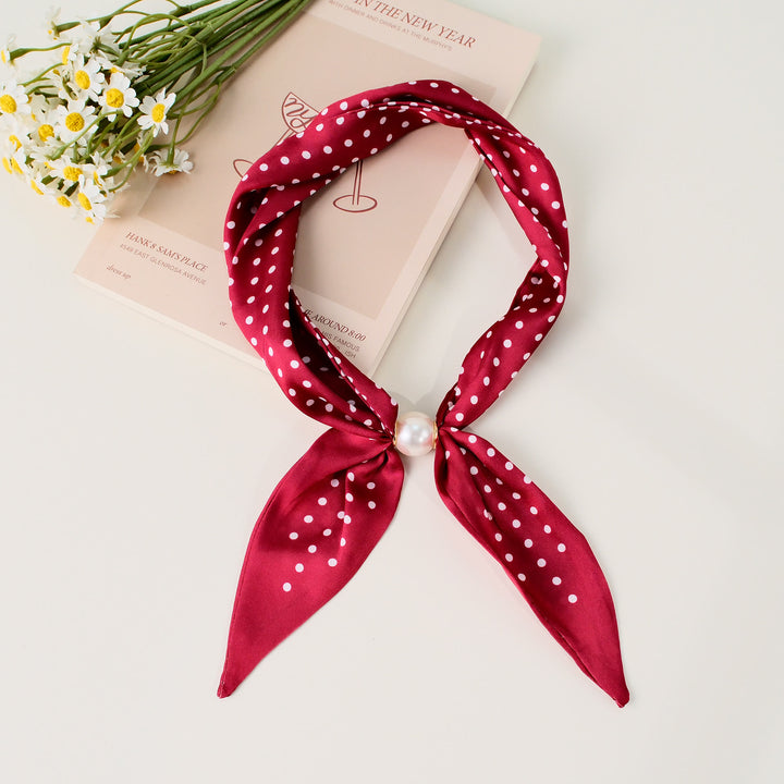 Sciarpa quadrata elegante da donna con motivo retrò - Stile n. 4 - image 4