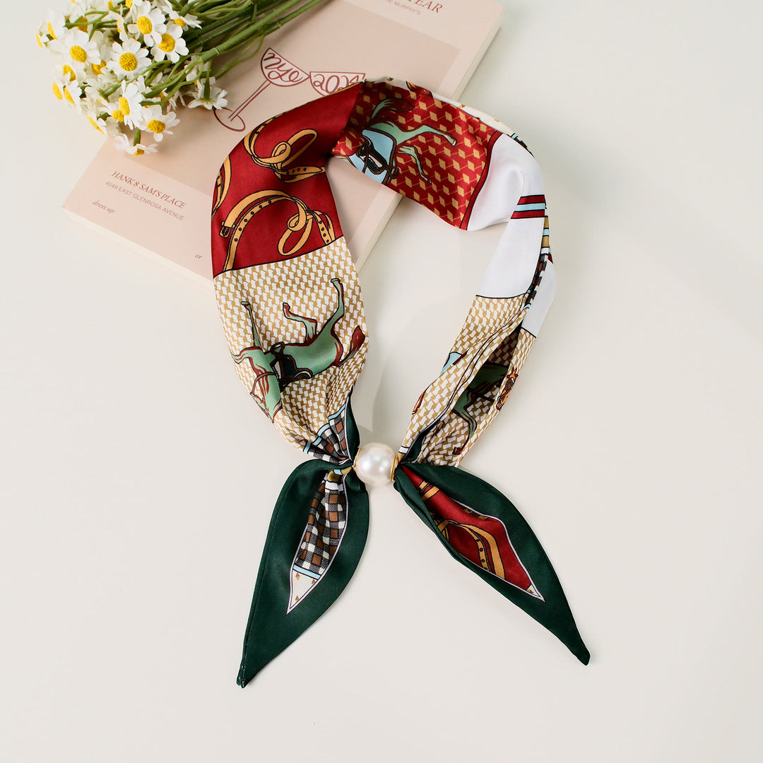 Sciarpa quadrata elegante da donna con motivo retrò - Stile n. 11 - image 11