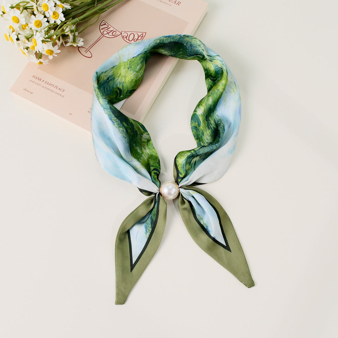 Sciarpa quadrata elegante da donna con motivo retrò - Stile n. 18 - image 18