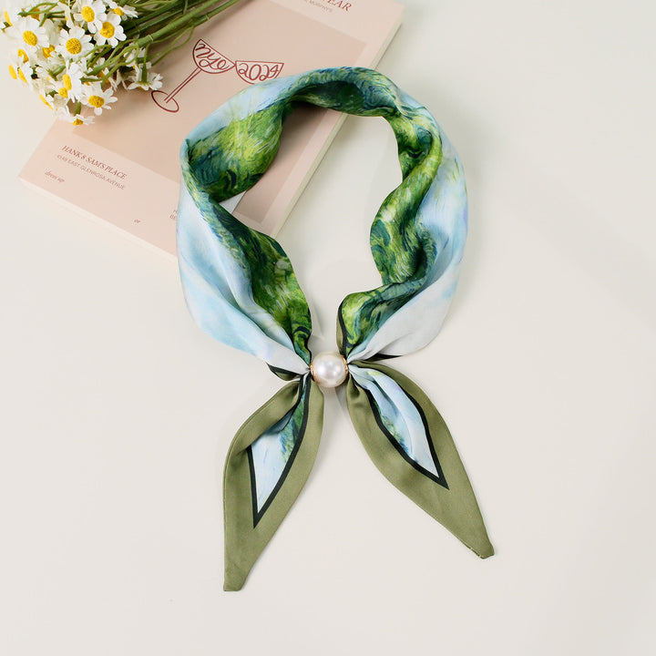 Sciarpa quadrata elegante da donna con motivo retrò - Stile n. 18 - image 18