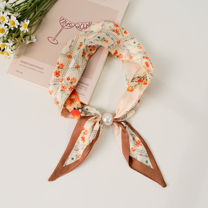 Sciarpa quadrata elegante da donna con motivo retrò - Stile n. 16 - image 16