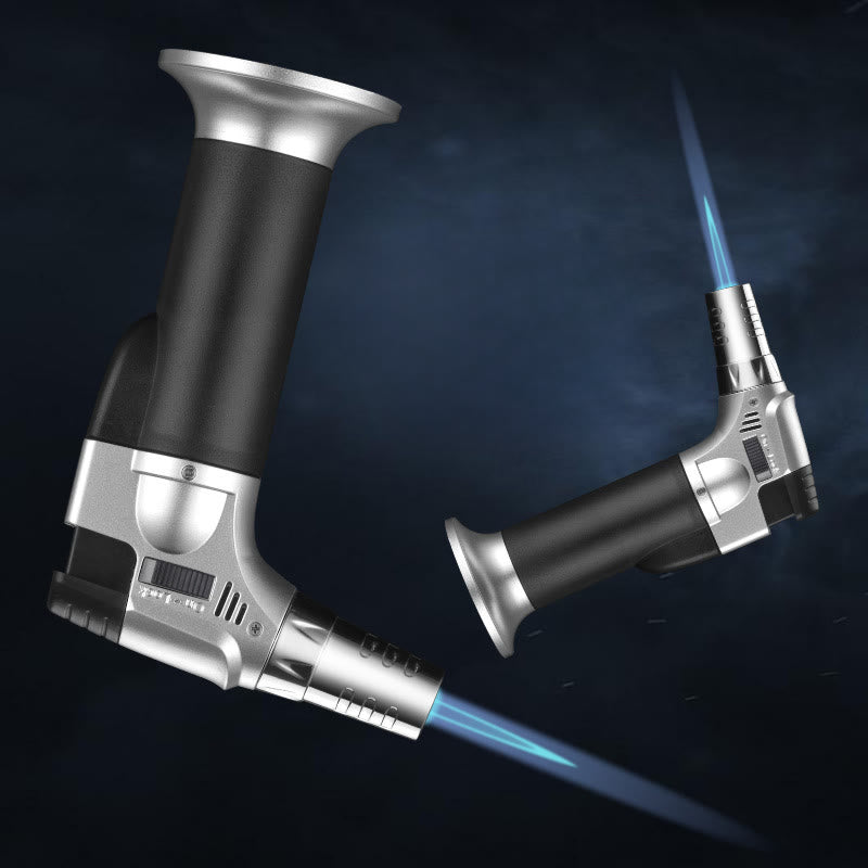 Accendino a butano con impugnatura antivento per pistola a spruzzo - image 1