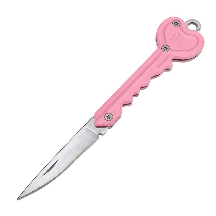 Coltello pieghevole colorato Love OK, strumento EDC per esterni - Rosa chiaro - image 12