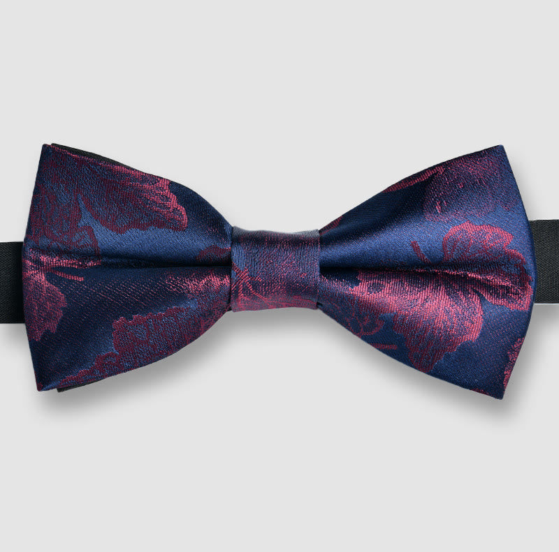 Papillon da uomo in tessuto lucido con motivo ornamentale - Stile n. 3 - image 2
