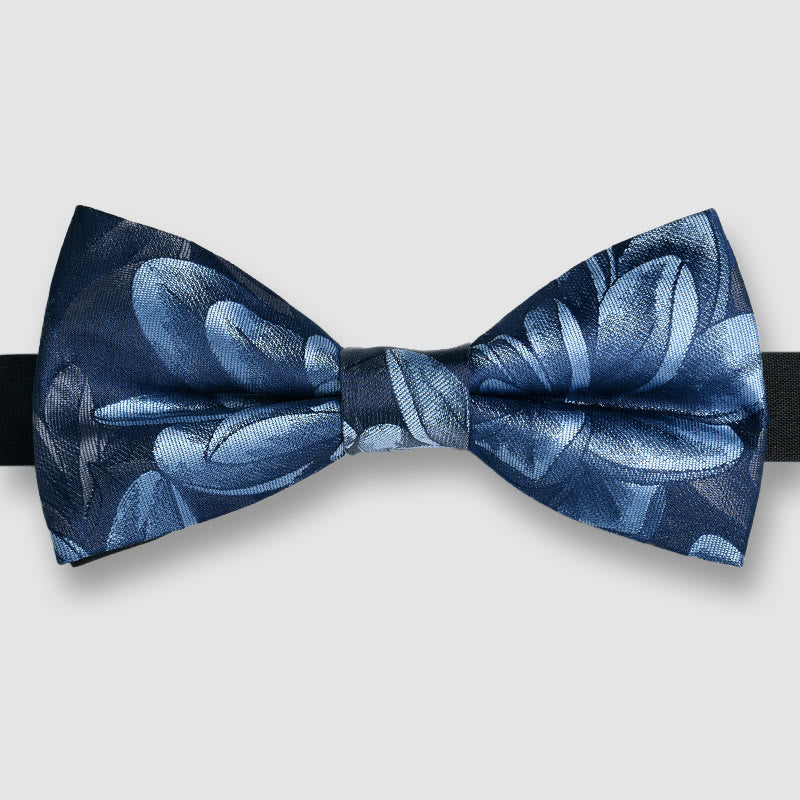 Papillon da uomo in tessuto lucido con motivo ornamentale - Stile n. 1 - image 0