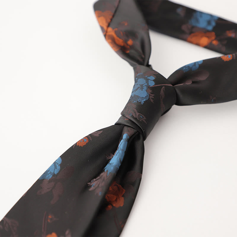 Cravatte da uomo in tessuto effetto seta con fantasia ornamentale - Stile n. 8 - image 9