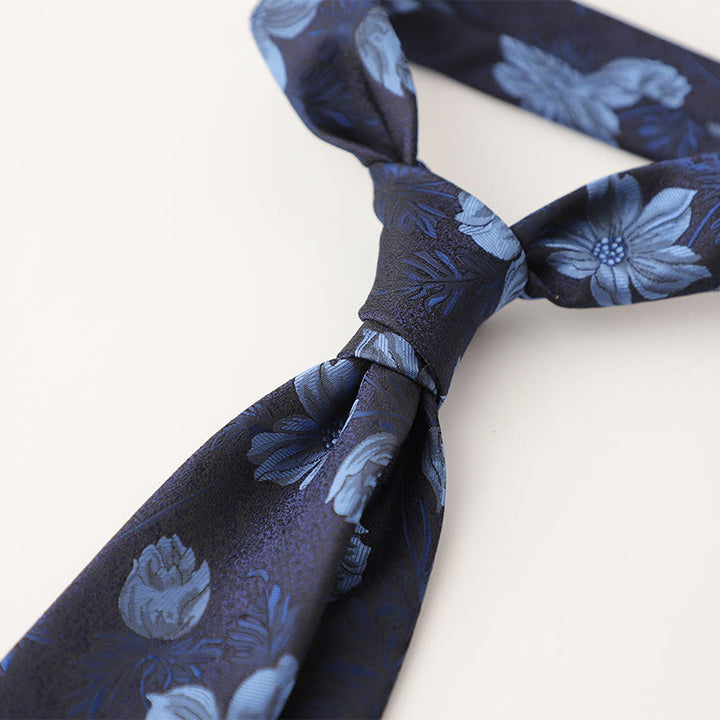 Cravatte da uomo in tessuto effetto seta con fantasia ornamentale - Stile n. 11 - image 12