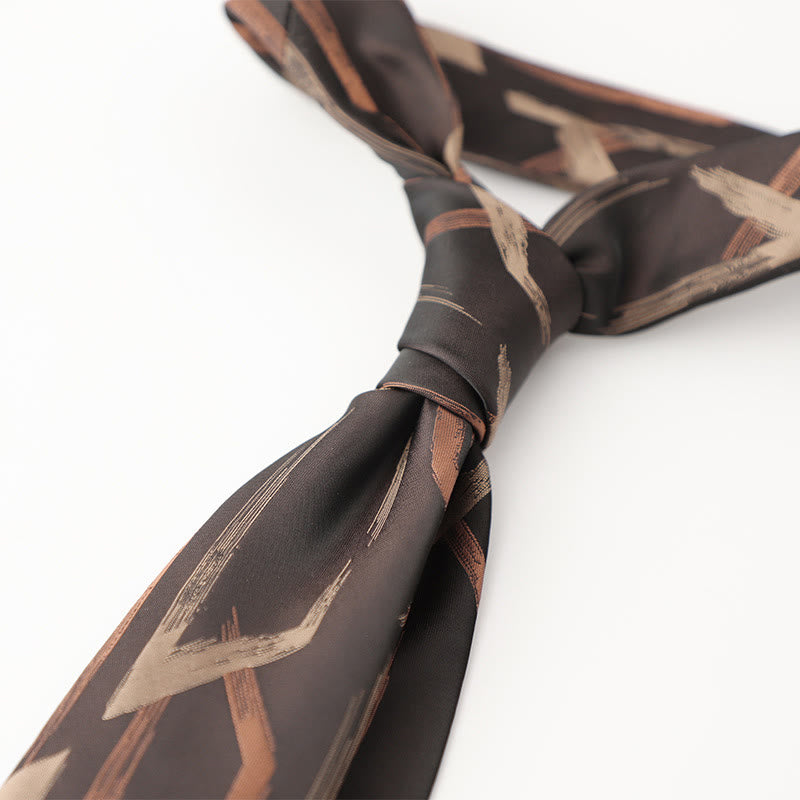 Cravatte da uomo in tessuto effetto seta con fantasia ornamentale - Stile n. 16 - image 17