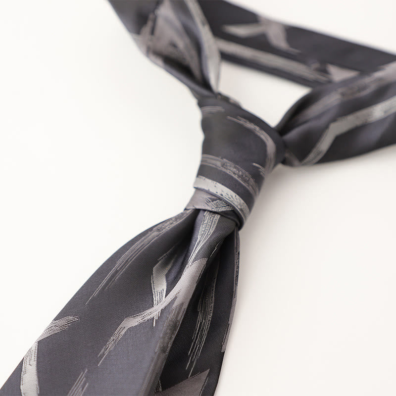 Cravatte da uomo in tessuto effetto seta con fantasia ornamentale - Stile n. 17 - image 18