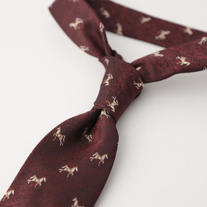 Cravatte da uomo in tessuto effetto seta con fantasia ornamentale - Stile n. 28 - image 29