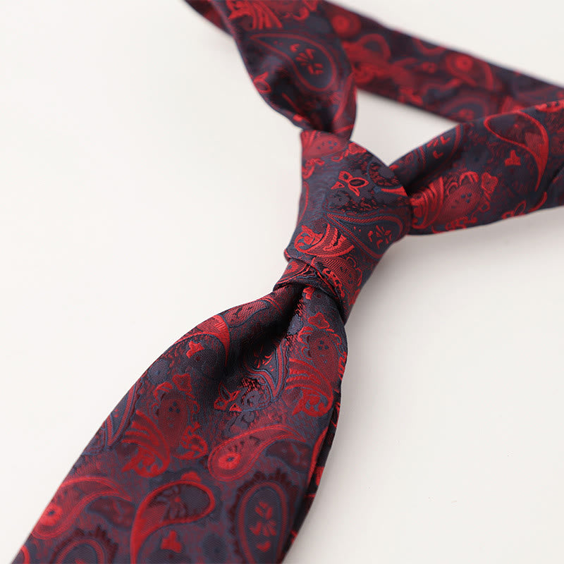 Cravatte da uomo in tessuto effetto seta con fantasia ornamentale - Stile n. 22 - image 23