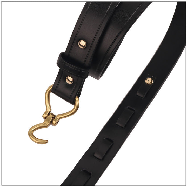 Cintura da donna in pelle con fibbia dorata, sottile ed elegante - image 4