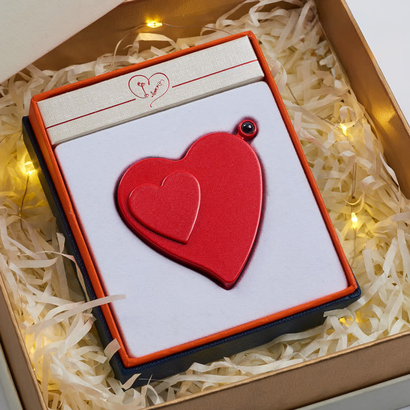 Accendino elettrico a gas colorato a forma di amore romantico con doppia accensione - Rosso - image 7