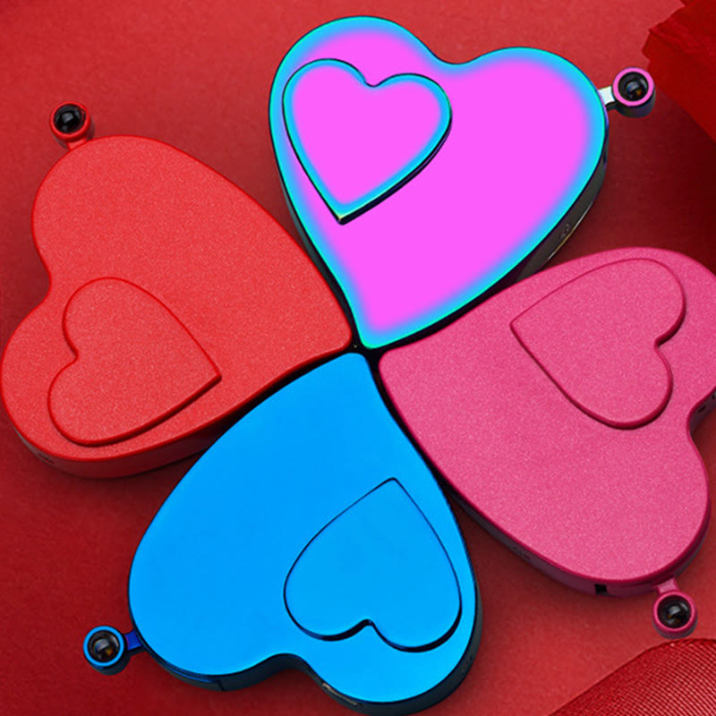 Accendino elettrico a gas colorato a forma di amore romantico con doppia accensione - image 6