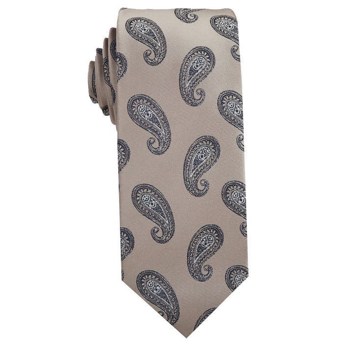 Cravatte versatili multi-fantasia beige da uomo - Stile n. 1 - image 1