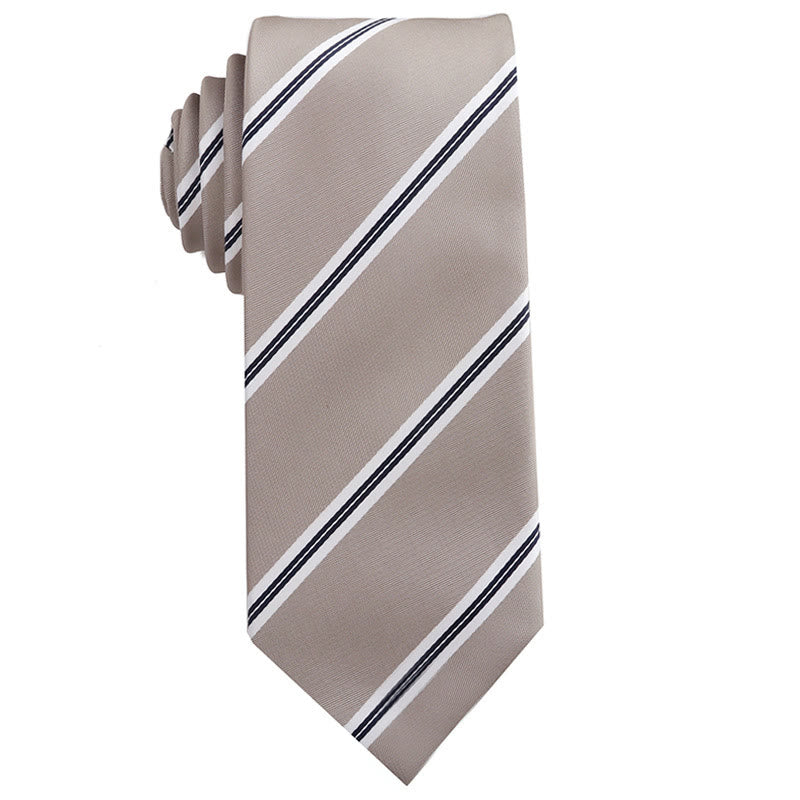 Cravatte versatili multi-fantasia beige da uomo - Stile n. 3 - image 3