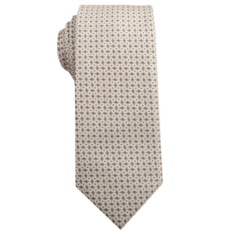 Cravatte versatili multi-fantasia beige da uomo - Stile n. 8 - image 10