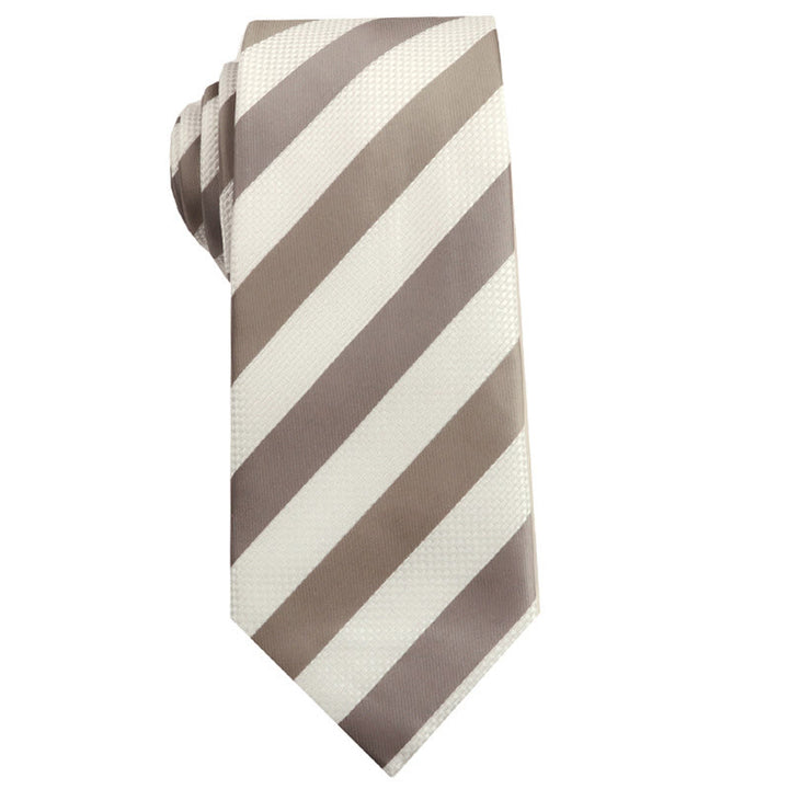 Cravatte versatili multi-fantasia beige da uomo - Stile n. 6 - image 6