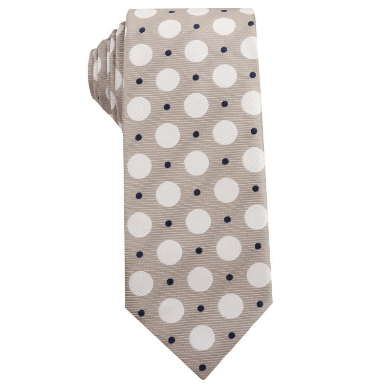 Cravatte versatili multi-fantasia beige da uomo - Stile n. 4 - image 4