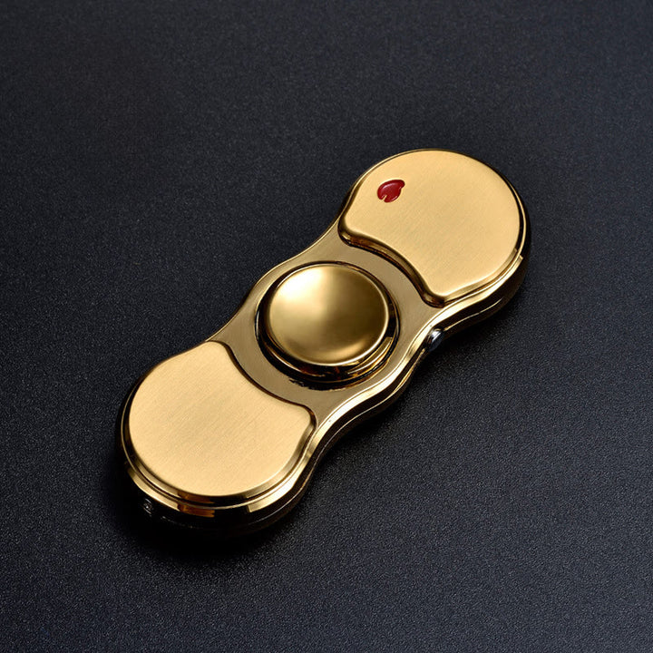 Accendino elettronico a LED colorato con luce a punta delle dita 2 in 1 - D'oro - image 6