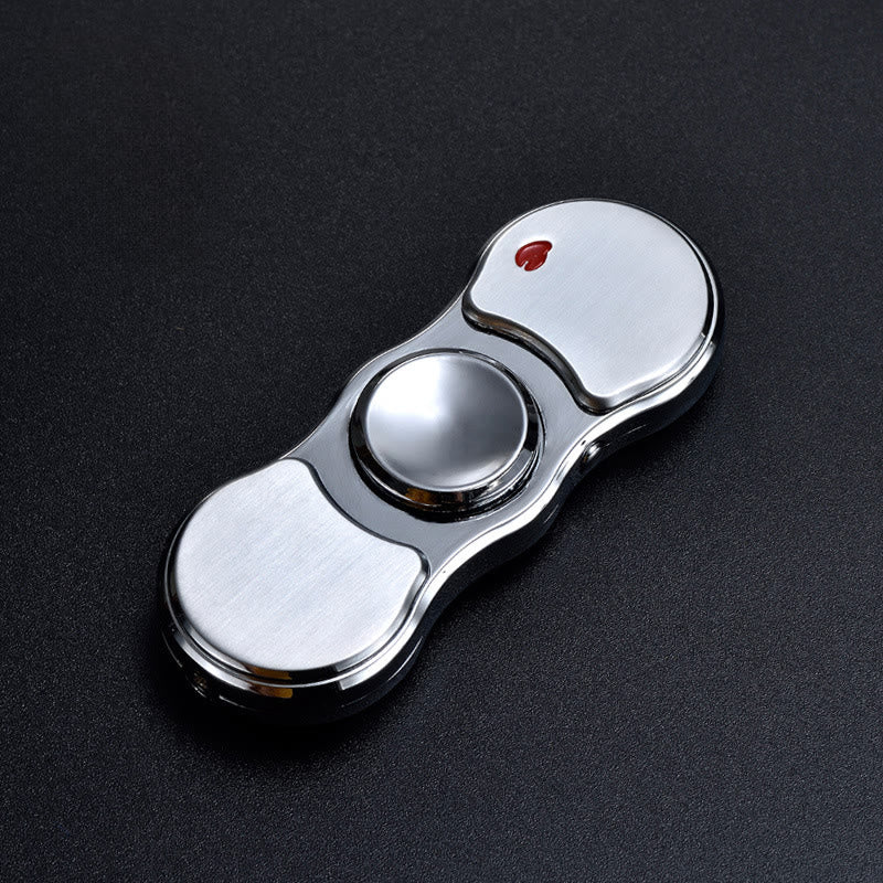 Accendino elettronico a LED colorato con luce a punta delle dita 2 in 1 - Argento - image 8