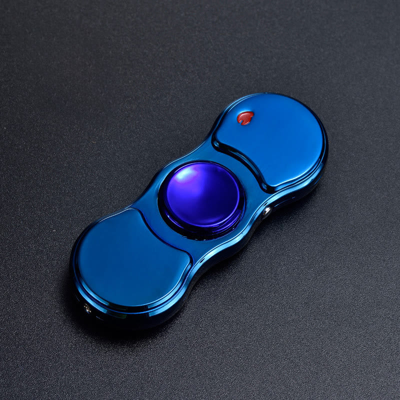 Accendino elettronico a LED colorato con luce a punta delle dita 2 in 1 - Blu - image 4