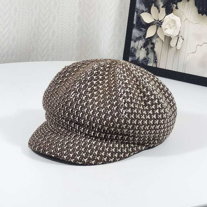 Cappello basco multicolore lavorato a maglia da donna - Caffè - Regolabile (22 - 23 1/4'') - image 2