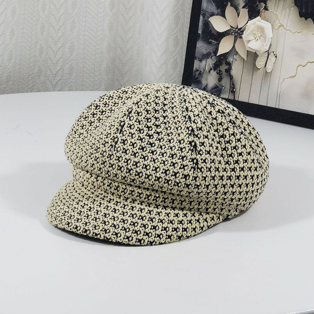 Cappello basco multicolore lavorato a maglia da donna - Cachi - Regolabile (22 - 23 1/4'') - image 5