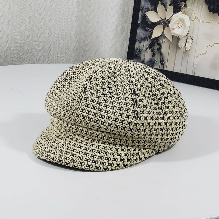 Cappello basco multicolore lavorato a maglia da donna - Cachi - Regolabile (22 - 23 1/4'') - image 5