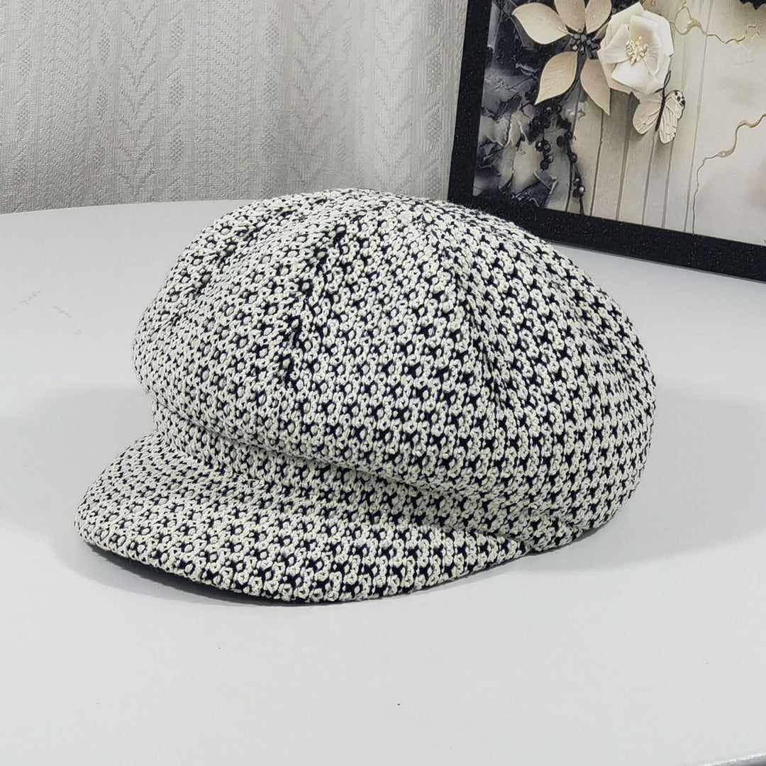 Cappello basco multicolore lavorato a maglia da donna - Bianco - Regolabile (22 - 23 1/4'') - image 0